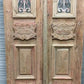 Antique French Double Doors (43.5x101.5) Iron Wood Doors, European Doors D289