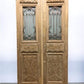 Antique French Double Doors (47x91) Wood Iron Doors, European Doors D273