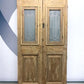 Antique French Double Doors (47x91) Wood Iron Doors, European Doors D273