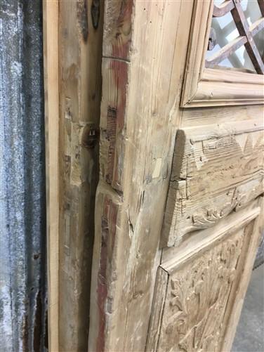 Antique French Double Doors (47x91) Wood Iron Doors, European Doors D273