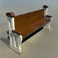 Vintage Wooden Church Pew, 5' 4" Porch Bench, Entry Foyer, Dining Seating, C7