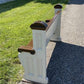 Vintage Wooden Church Pew, Porch Bench, Entry Foyer Bench, Dining Seating, C8