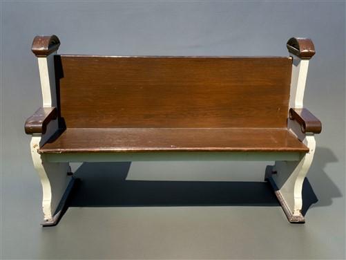 Vintage Wooden Church Pew, Porch Bench, Entry Foyer Bench, Dining Seating, C9