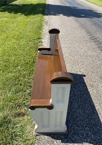 Vintage Wooden Church Pew, Porch Bench, Entry Foyer Bench, Dining Seating, C11