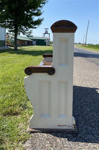 Vintage Wooden Church Pew, Porch Bench, Entry Foyer Bench, Dining Seating, C11