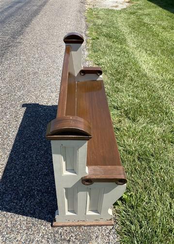 Vintage Wooden Church Pew, Porch Bench, Entry Foyer Bench, Dining Seating, C11