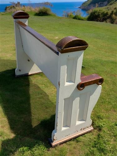 Vintage Wooden Church Pew, Porch Bench, Entry Foyer Bench, Dining Seating, C12