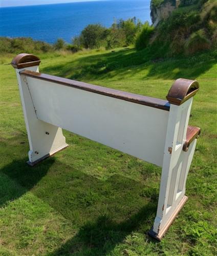 Vintage Wooden Church Pew, Porch Bench, Entry Foyer Bench, Dining Seating, C12