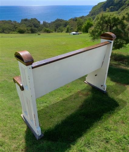 Vintage Wooden Church Pew, Porch Bench, Entry Foyer Bench, Dining Seating, C12