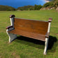 Vintage Wooden Church Pew, Porch Bench, Entry Foyer Bench, Dining Seating, C12