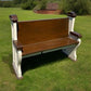 Vintage Wooden Church Pew, Porch Bench, Entry Foyer Bench, Dining Seating, C18