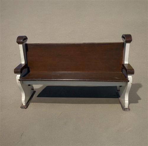 Vintage Wooden Church Pew, Porch Bench, Entry Foyer Bench, Dining Seating, C10