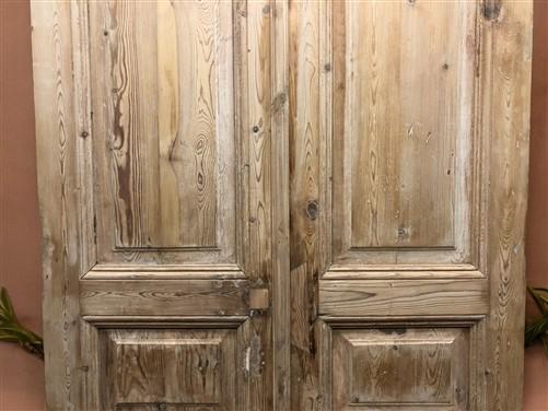 Antique French Double Doors (39.75x96.5) European Thick Molding Doors B111