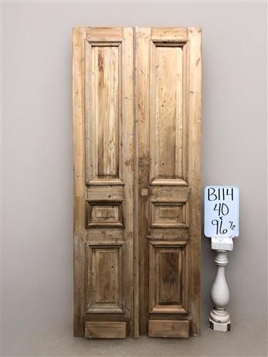 Antique French Double Doors (40x96.5) European Thick Molding Doors B114