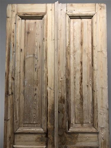 Antique French Double Doors (39.5x95.75) European Thick Molding Doors B115