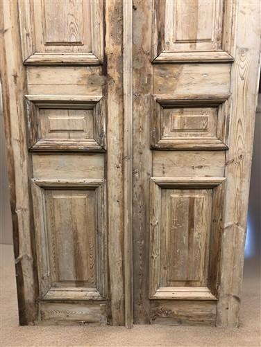 Antique French Double Doors (39.5x95.75) European Thick Molding Doors B115