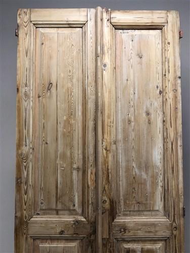 Antique French Double Doors (39.5x95.75) European Thick Molding Doors B115