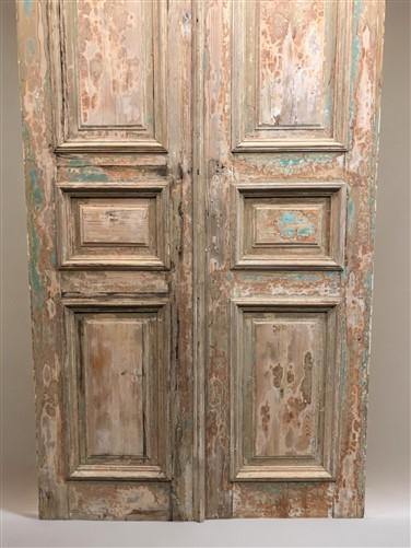 Antique French Double Doors (43.5x95.5) European Thick Molding Doors B117