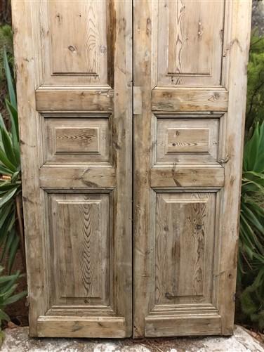 Antique French Double Doors (39x95.75) European Thick Molding Doors B119