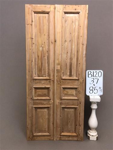 Antique French Double Doors (37x85.75) European Thick Molding Doors B120