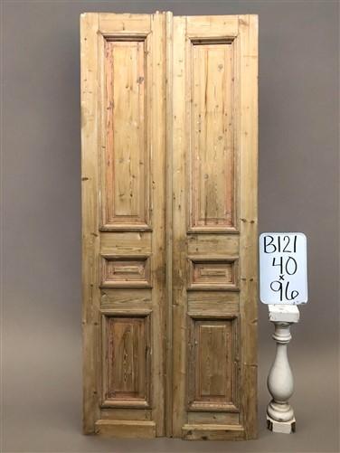 Antique French Double Doors (40x96) European Thick Molding Doors B121