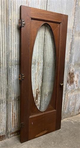 Vintage American Door, Single Oval Pane, (34x82.5), Interior Exterior Door, AM54