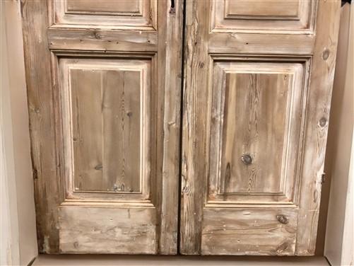 Antique French Double Doors (43.5x93) European Thick Molding Doors B127