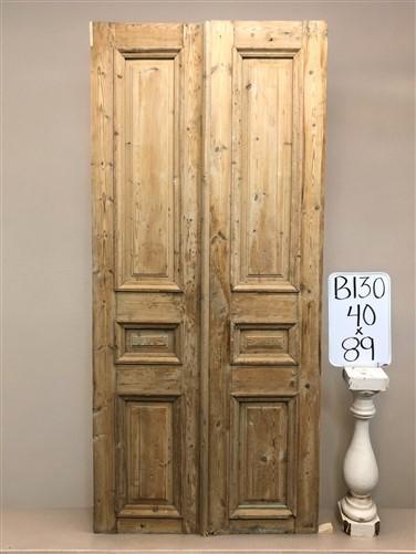 Antique French Double Doors (40x89) European Thick Molding Doors B130