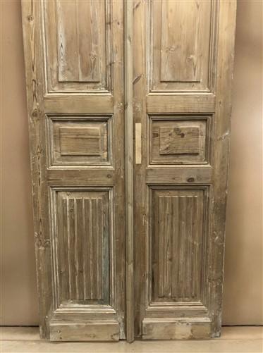 Antique French Double Doors (36x92.75) European Doors, Raised Panel Doors A558