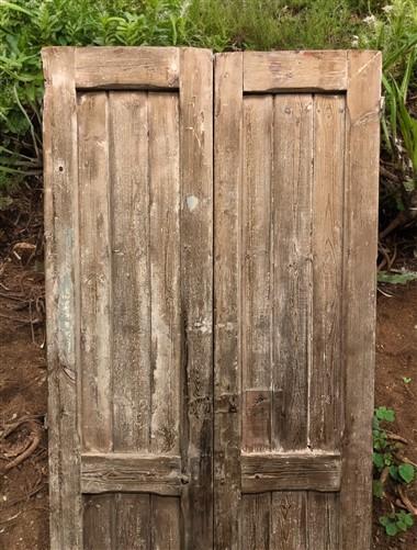 Antique French Double Doors (33x75.5) European Doors, Raised Panel Door A559