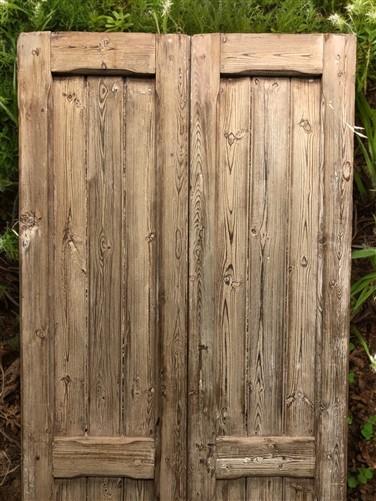 Antique French Double Doors (33x75.5) European Doors, Raised Panel Door A559