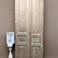 Antique French Double Doors (39x97 ) European Doors, Raised Panel Door A560