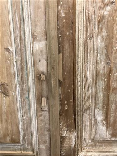 Antique French Double Doors (39x98)  European Doors, Raised Panel Door A564