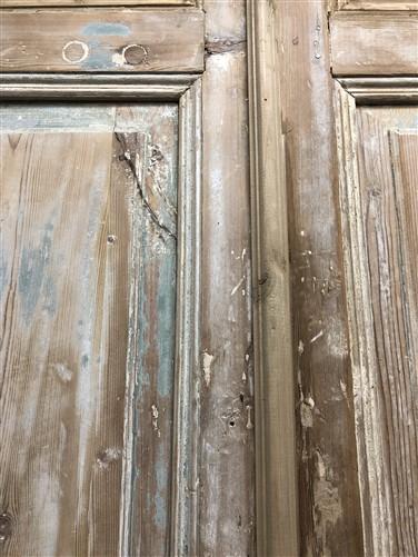 Antique French Double Doors (39x98)  European Doors, Raised Panel Door A564