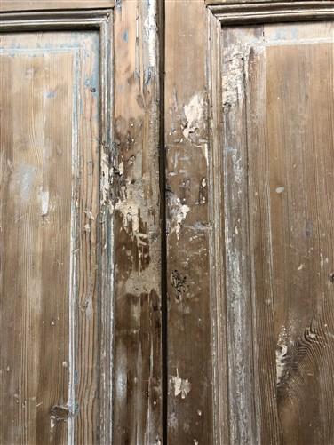 Antique French Double Doors (39x98)  European Doors, Raised Panel Door A564