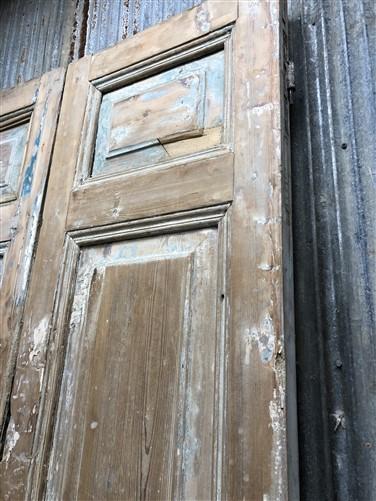 Antique French Double Doors (39x98)  European Doors, Raised Panel Door A564