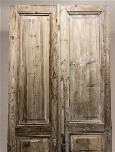 Antique French Double Doors (44.5x100.5) European Doors, Raised Panel Doors A569