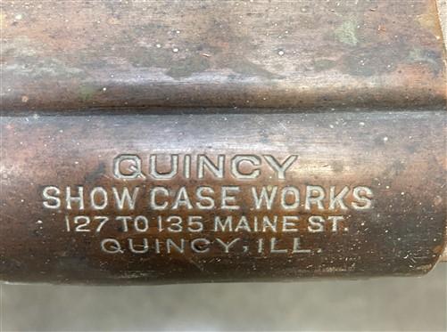 Quincy Showcase Display Case, Vintage Countertop Showcase, Retail Store Case, D