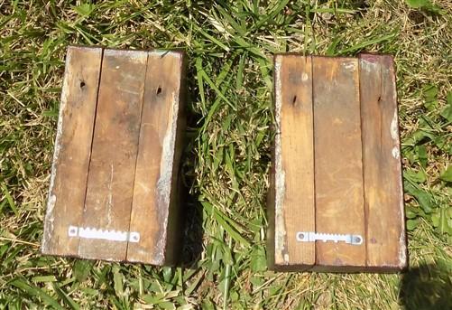 Pair Small Eave Brackets, Architectural Salvage Circa 1860, Wood Corbel Brackets