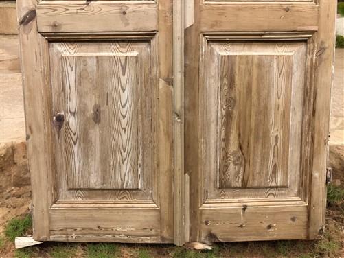 Antique French Double Doors (42.5x91.75) European Doors, Raised Panel Doors A573