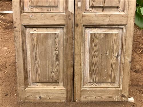 Antique French Double Doors (42.5x91.75) European Doors, Raised Panel Doors A573