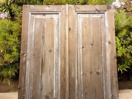 Antique French Double Doors (43x98.75) European Doors, Raised Panel Doors A576