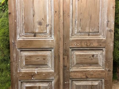 Antique French Double Doors (43x98.75) European Doors, Raised Panel Doors A576