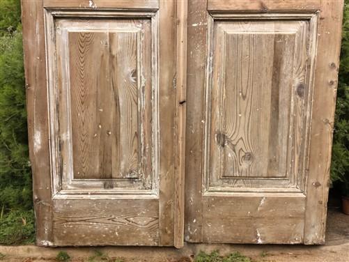 Antique French Double Doors (43x98.75) European Doors, Raised Panel Doors A576