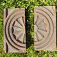 2 Sunburst Terra Cotta Bricks, Architectural Salvage, Anderson Pressed Brick, B