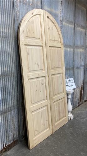 Arched French Double Doors (48.5x96.25) European Styled Doors, Panel Doors, M2-A