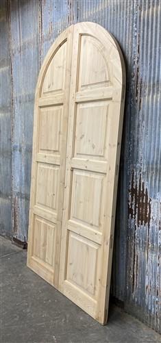 Arched French Double Doors (48.5x96.25) European Styled Doors, Panel Doors, M2-A