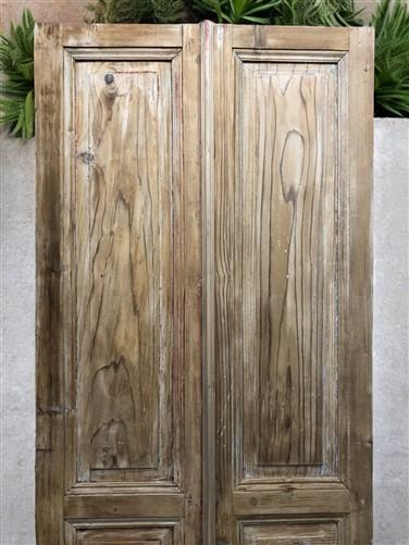 Antique French Double Doors (34x94) European Doors, Raised Panel Doors A581