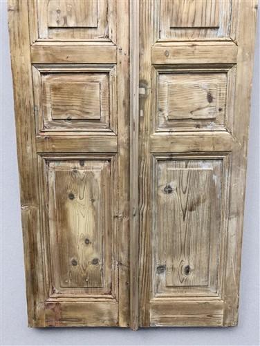 Antique French Double Doors (34x94) European Doors, Raised Panel Doors A581