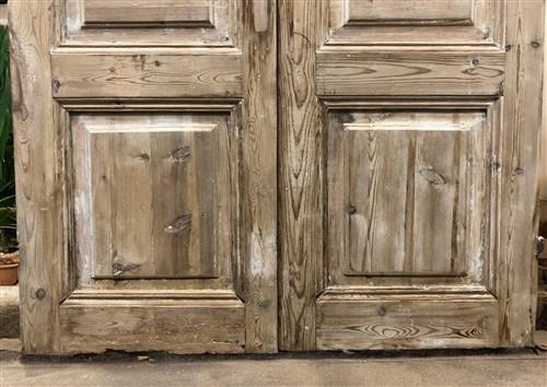 Antique French Double Doors (43.5x83) European Doors, Raised Panel Doors A582